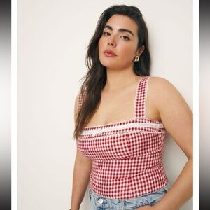 Reformation Eloise Linen Top